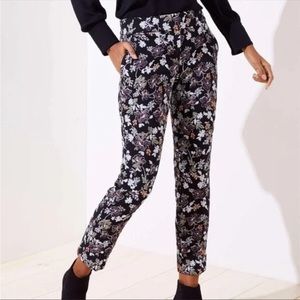 The loft floral embroidered pants